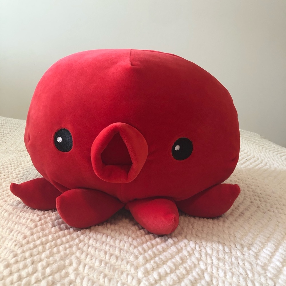 Japanese Takoyaki Octopus Plush Red
